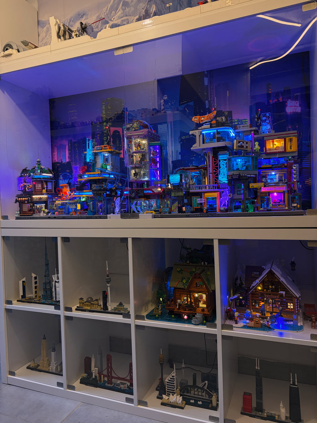 Vitrine avec mesures personnalisées