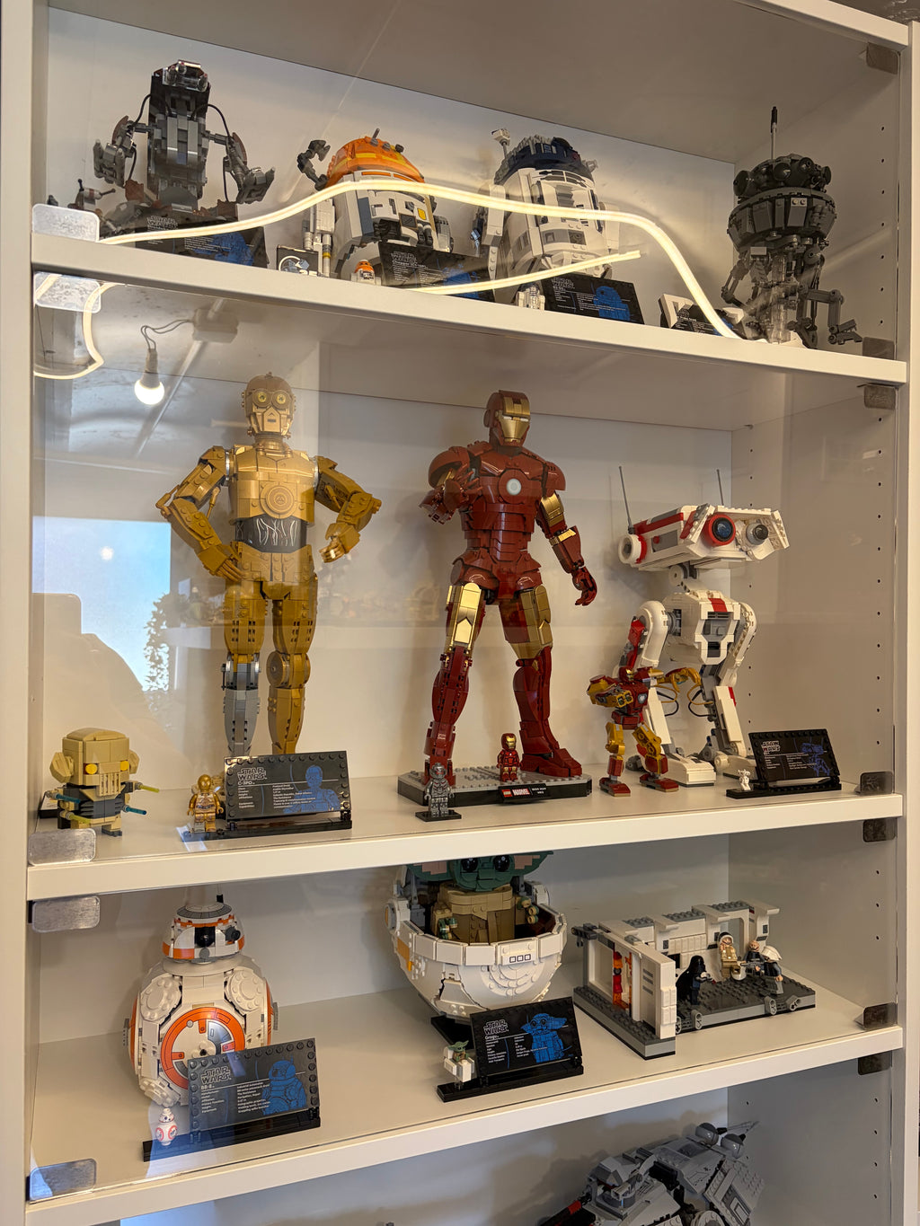 Vitrine avec mesures personnalisées